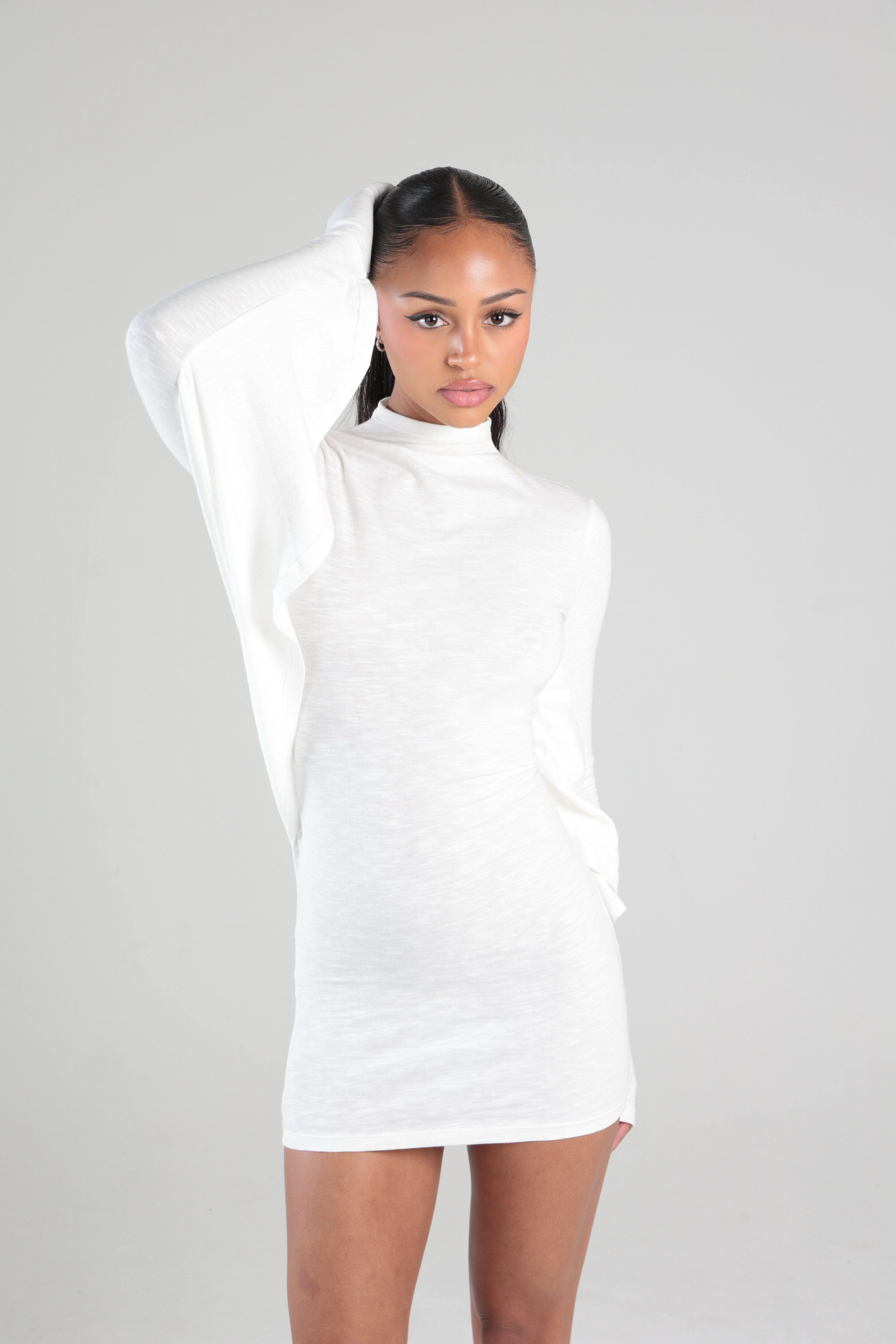 Batwing Dress (White) – Clay x Cay