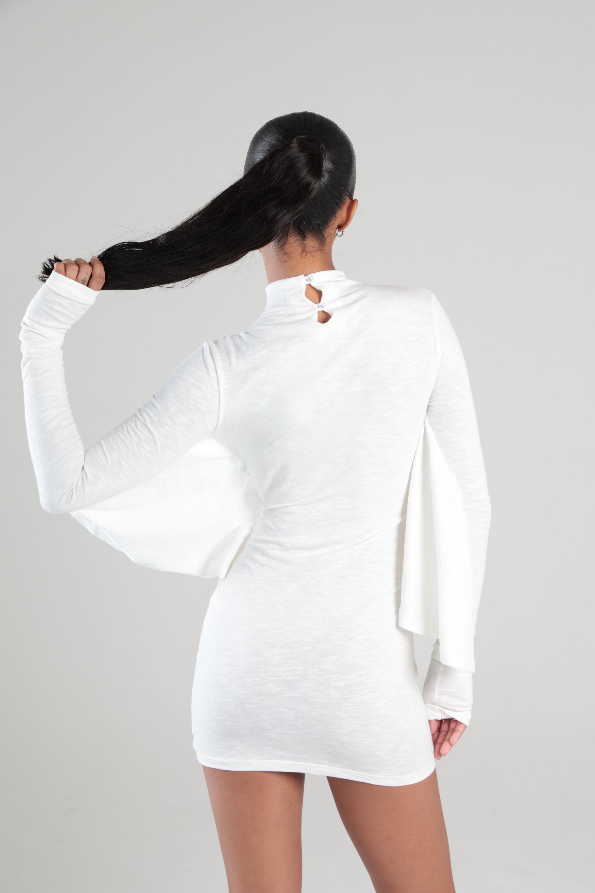 Batwing Dress (White) Clay x Cay Batwing Dress (White) Clay x Cay