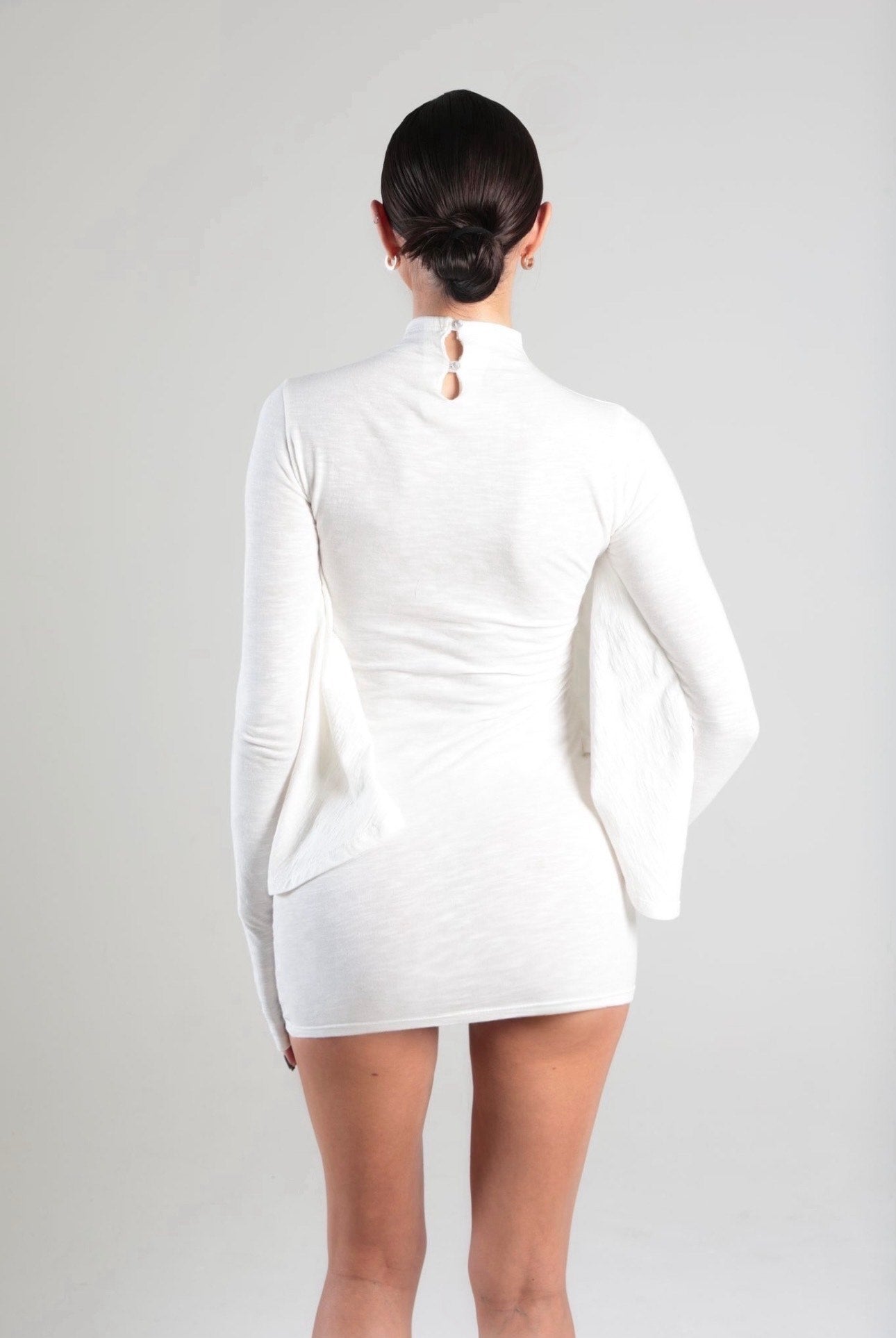 Batwing Dress (White)