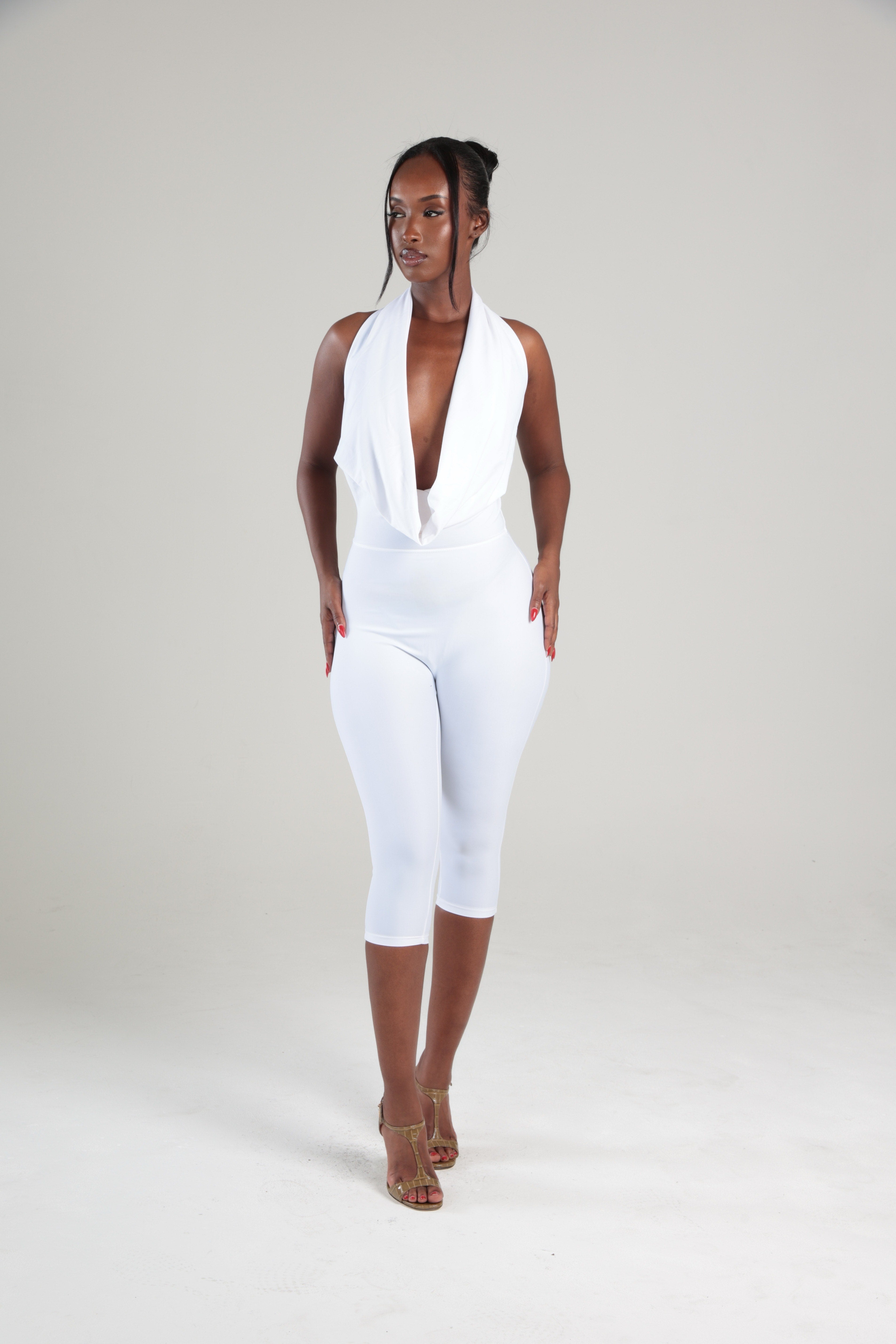♡*♡様 Two-way Coller Jumpsuit Herlipto Nepo Baby Jumpsuit (White) – Clay x Cay